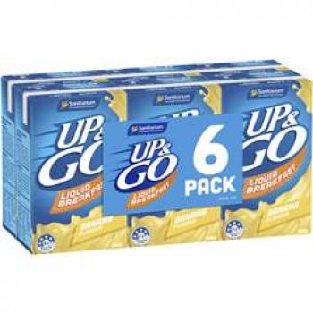 Sanitarium Up&go Liquid Breakfast Banana 6 pack