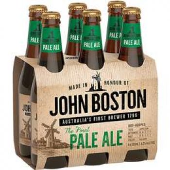John Boston Pale Ale Bottles 6x330ml pack
