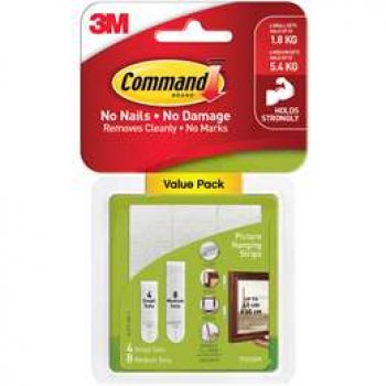 3m Command Picture Hanging Strips Combo Small And Medium each