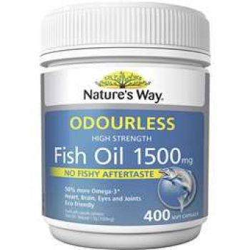 Nature’s Way True Odourless High Strength Fish Oil 1500mg 400 pack