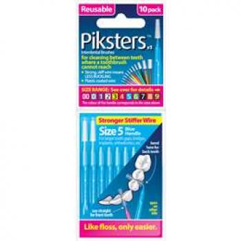 Piksters Dental Floss Interdental Brush Large 10 pack