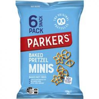 Parker’s Multi Pack Pretzels Lightly Salted 6 pack