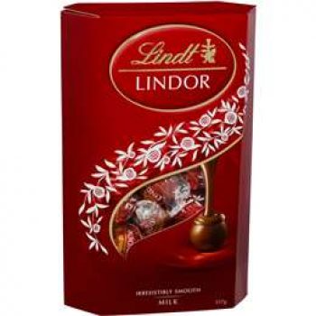 Lindt Lindor Chocolate Balls Cornet Milk 337g box