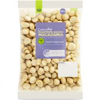 Woolworths Macadamias Roasted & Salted 400g pack