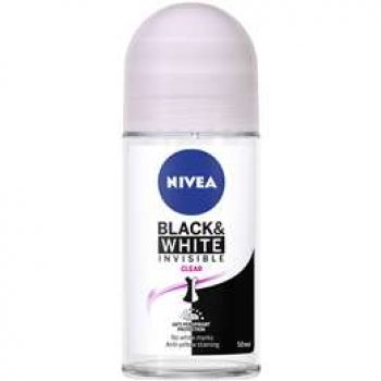 Nivea Invi For Black & White Deodorant Roll On Clear 50ml
