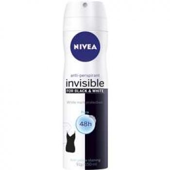 Nivea Invisible Black & White Deodorant Aerosol Pure 91g