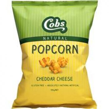 Cobs Popcorn Cheddar Cheese Gluten Free 100g