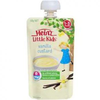 Heinz Dairy Snack Pouch Vanilla Custard 120g