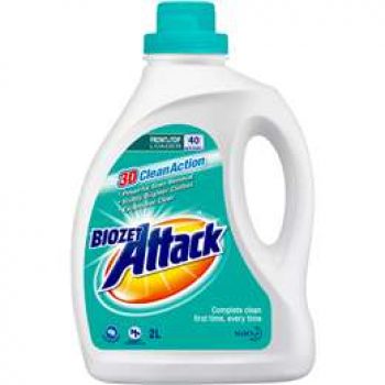 Biozet Attack Front & Top Loader Regular Laundry Liquid 2l
