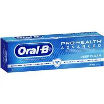 Oral-b Pro Health Fluoride Toothpaste Advanced Deep Clean Mint 110g