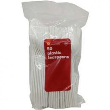 Essentials Plastic Teaspoons  50 pack