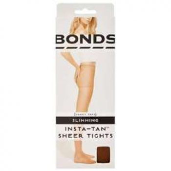 Bonds Instatan Sheer Stockings Slim Tight Light Brown Medium each