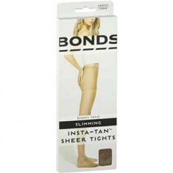 Bonds Instatan Sheer Stockings Slim Tight Medium Brown Large each