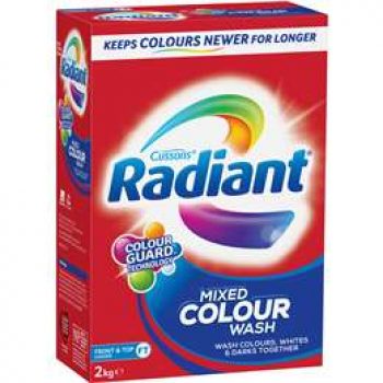 Radiant No Sort Laundry Powder Front & Top Loader 2kg