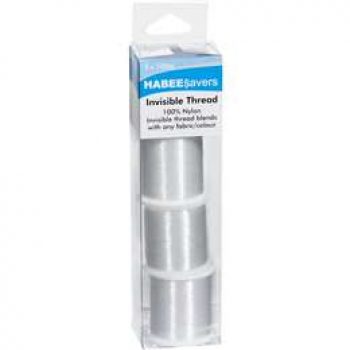 Habee Savers Clear Thread 100m 3 pack