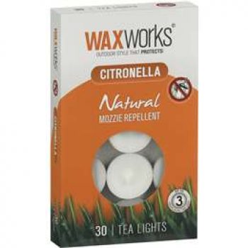 Waxworks Citronella Candle Tea Light 30 pack