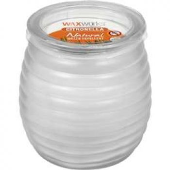 Waxworks Citronella Candle Glass Patio Jar 10cm