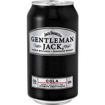 Gentleman Jack Rare Tennessee Whiskey & Cola Can 375ml