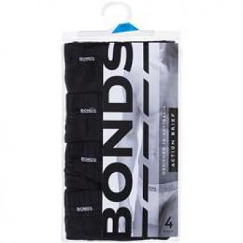 Bonds Underwear Mens Action Trunk Large each