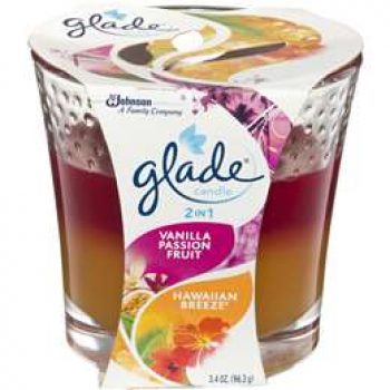 Glade 2 In 1 Candle Passionfruit Hawaiian Breeze 96g