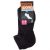 Underworks Ladies Low Cut Socks Black 5/8 2 pack