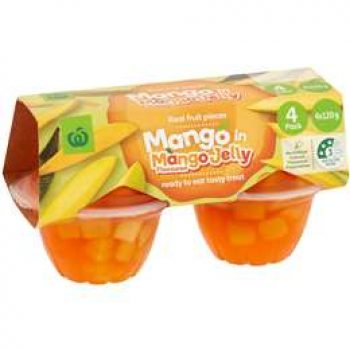 Woolworths Mango In Mango Jelly  480g 4pk