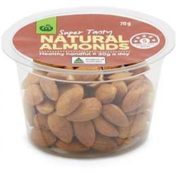 Woolworths Natural Almonds  70g