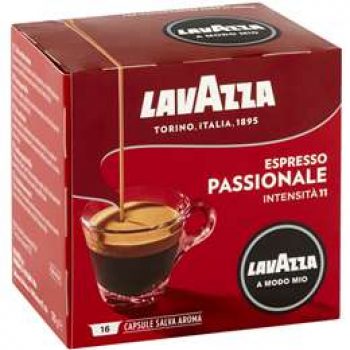 Lavazza A Modo Mio Passionale Coffee Capsules 16 pack