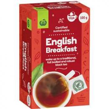 Woolworths English Breakfast Tea 50 pack
