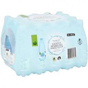 Woolworths Lightly Sparkling Spring Water 20 pack