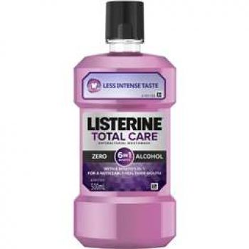 Listerine Total Care Zero Alcohol Mouthwash 500ml - Black Box Product ...