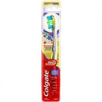 Colgate 360 Degrees Advanced Active Plaque Removal Toothbrush Soft each