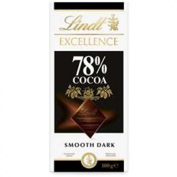 Lindt Excellence Rich Dark Chocolate 78% Cocoa 100g block