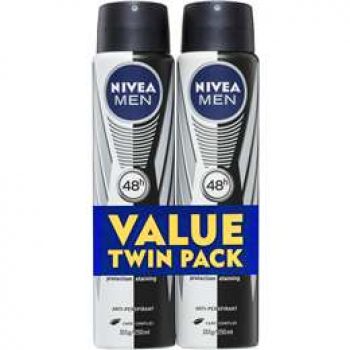Nivea Men Black & White Aerosol Antiperspirant Deodorant 500ml