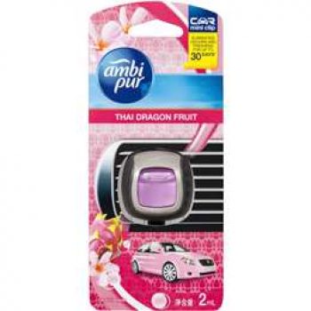Ambi Pur Car Air Freshener Mini Clip Thai Dragon Fruit 2ml