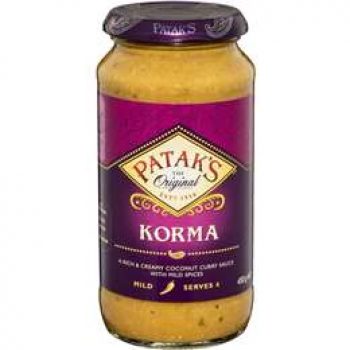 Patak’s Korma Curry Simmer Sauce Sauce 450g