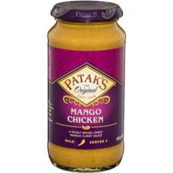 Patak’s Mango Chicken Curry Simmer Sauce 450g