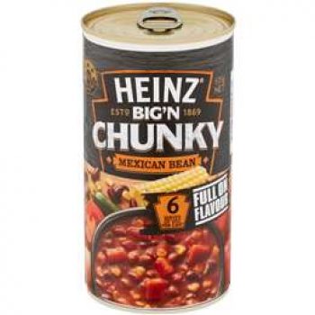 Heinz Big N Chunky Canned Mexican Bean 535g