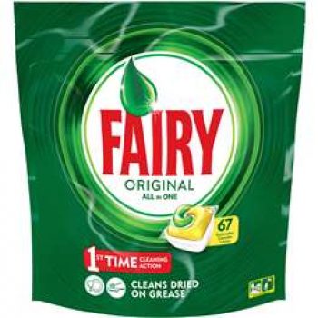 Fairy Dishwasher Tablets All In One Lemon 67 capsules