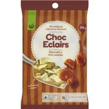 Woolworths Chocolate Eclair  200g