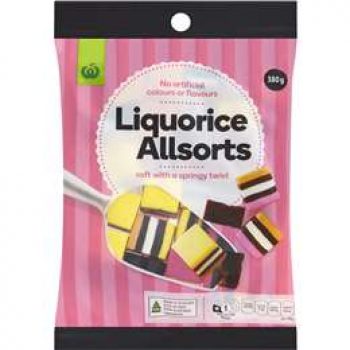 Woolworths Liquorice Allsorts 380g