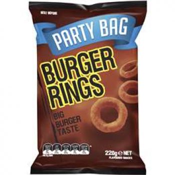 Burger Rings Party Bag  220g