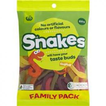 Woolworths Snakes  650g