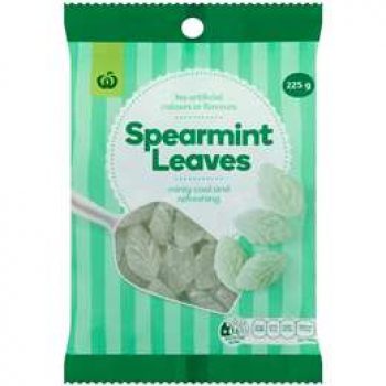 Woolworths Jellies Spearmint 225g