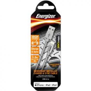 Energizer Hightec Steel Metal Lightning Cable – 1.2m each