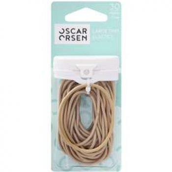 Oscar Orsen Large Thin Hair Elastics Blonde 30 pack