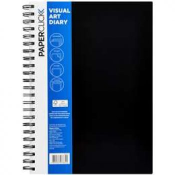 Paperclick A4 Visual Art Diary  120pg