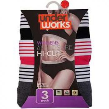 Underworks Women’s Sport High Cut 14 3 pack