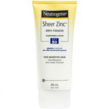 Neutrogena Sheer Zinc Dry-touch Sunscreen Lotion Spf 50 88ml