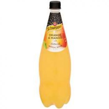 Schweppes Natural Mineral Water Orange & Mango 1.1l